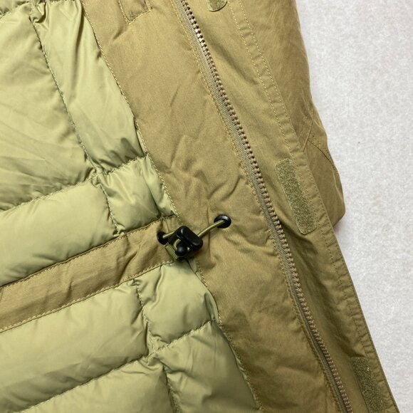 LL Bean Jacket Mens L Reg Olive Green Parka Goose Down Puffer Coat - Picture 10 of 15